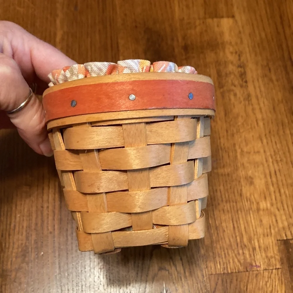 LONGABERGER 1999 Candy Corn Basket Combo